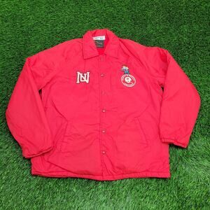 Vintage 90s University-of Nebraska Coach Jacket XL 24x28 USA